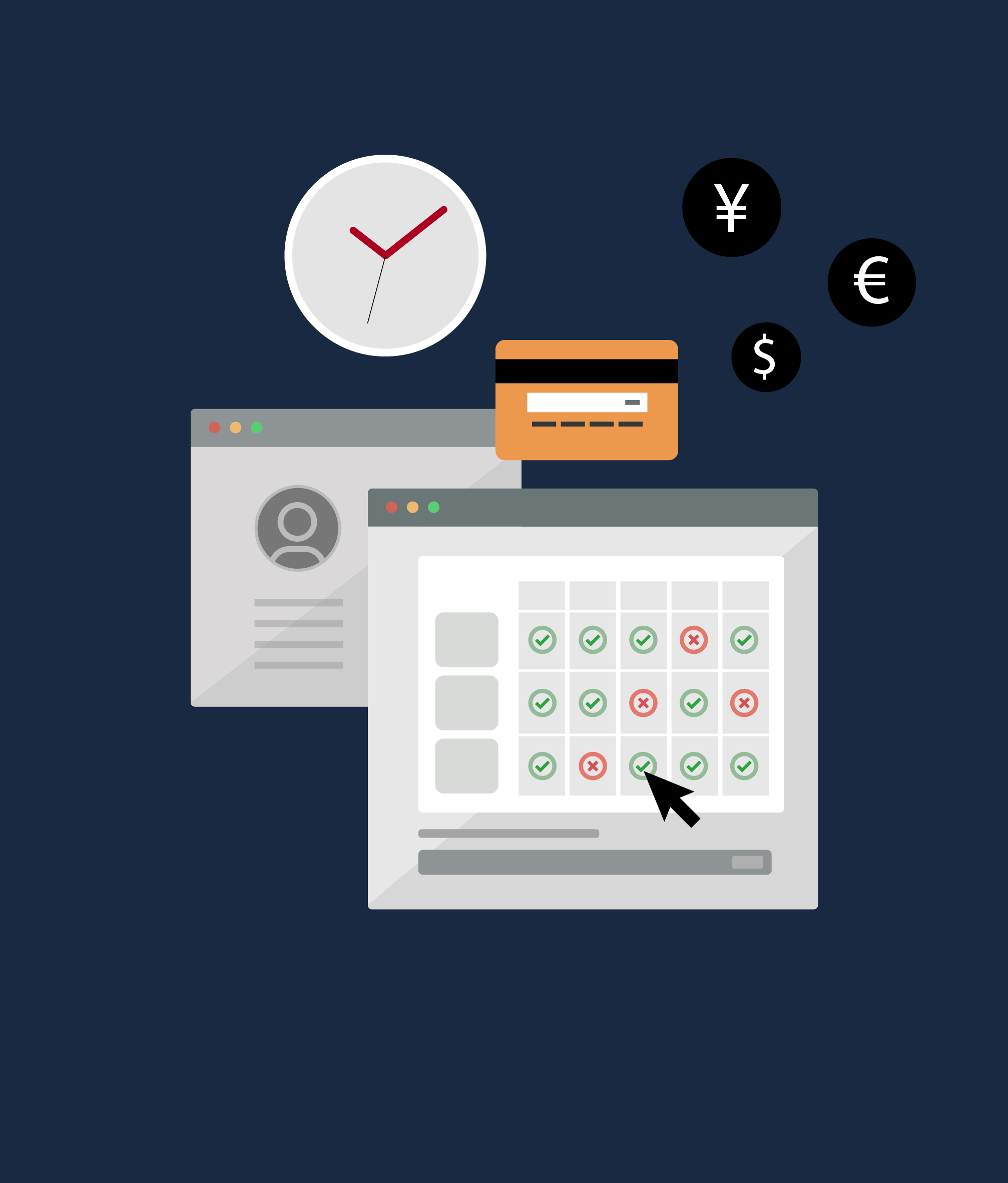 線上訂房概念圖